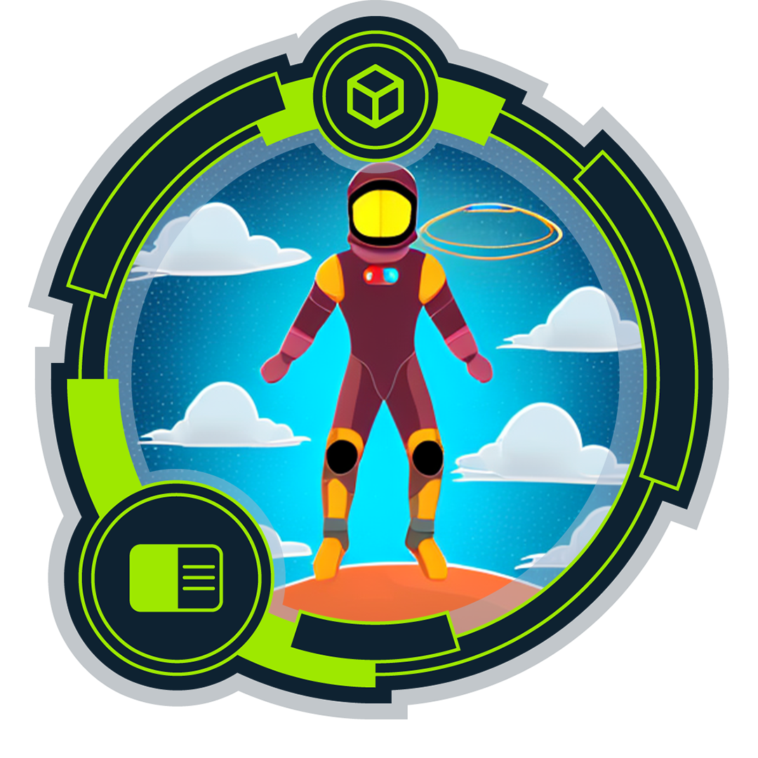 Explore deep space badge